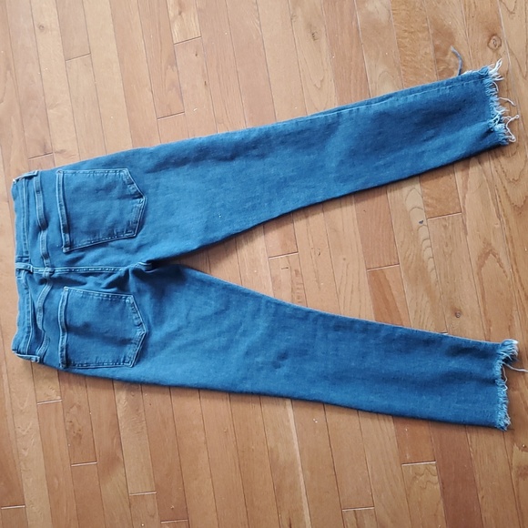 NWOT AGOLDE NICO HIGH RISE SLIM FRAYED CHEWED HEM SZ 30 - Picture 10 of 16